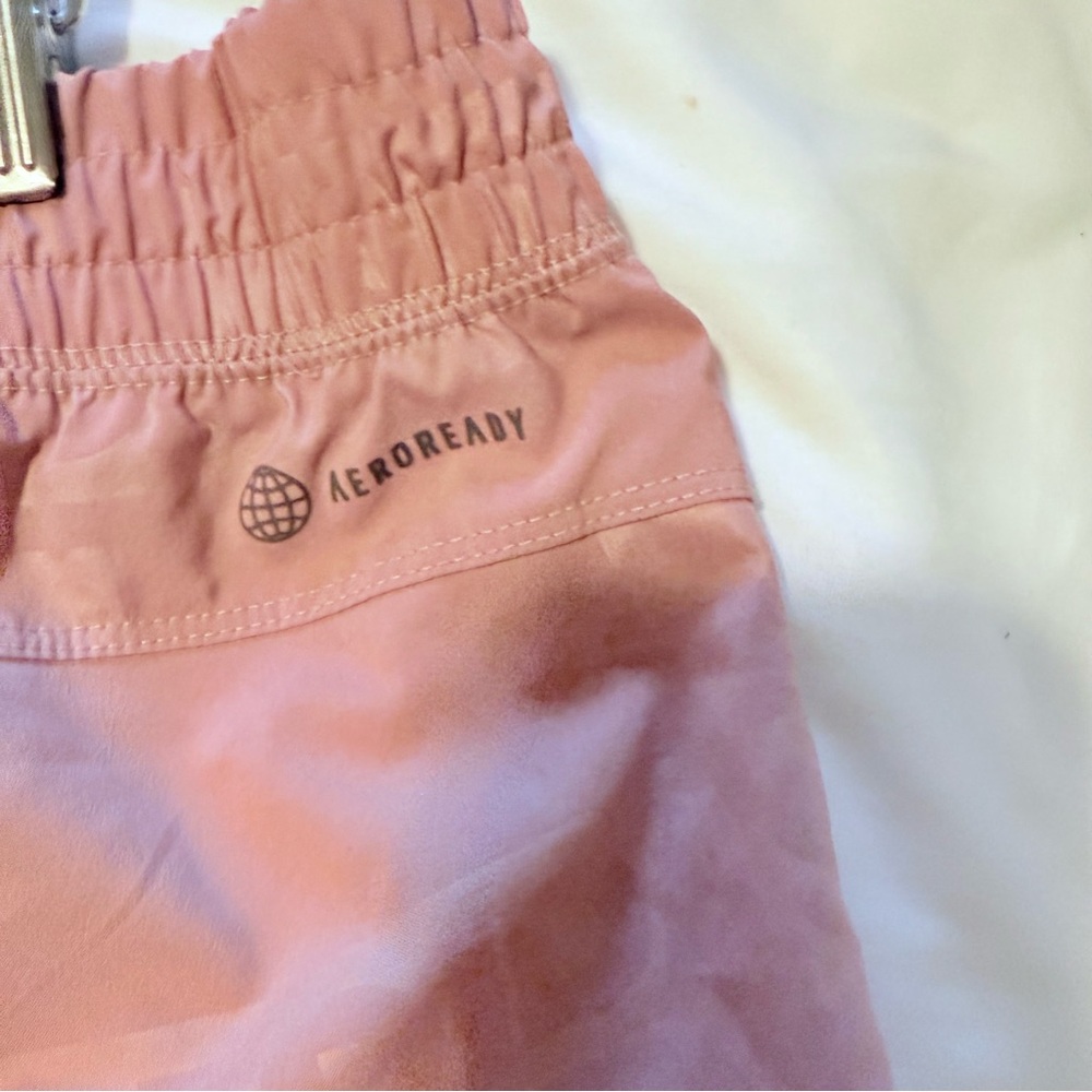 Adidas AeroReady Logo Print Shorts 🌸✨ - Picture 4 of 7
